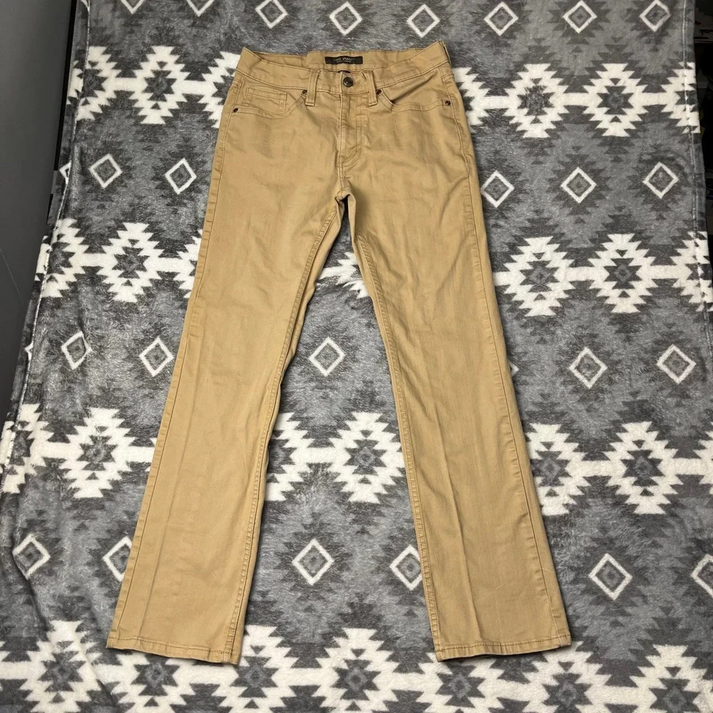 Cody James Slim Straight Jackson Khaki Tan Pants 32x34 Mens Western Trousers